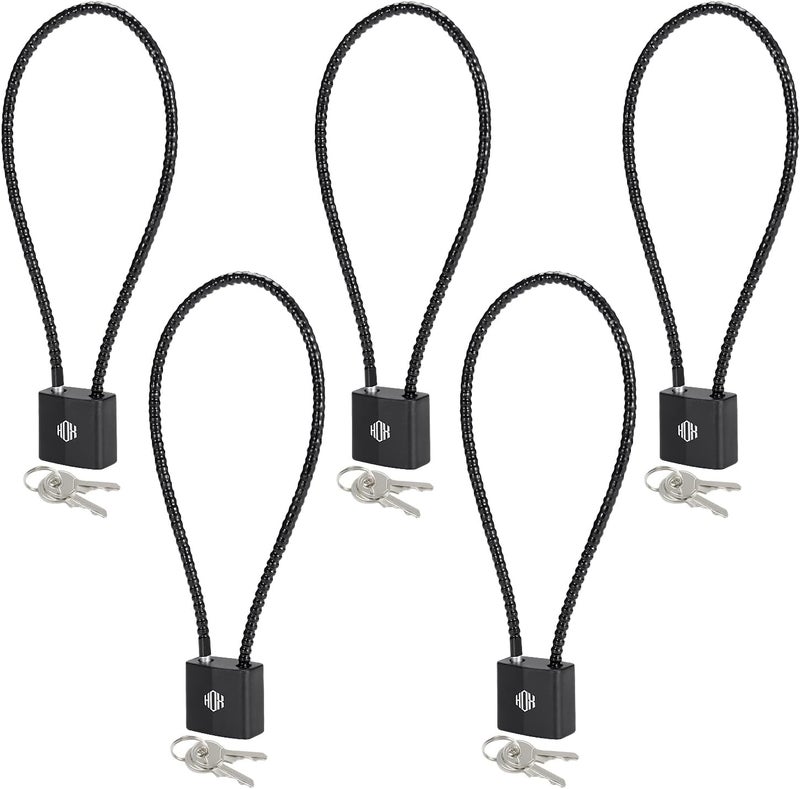 HOX Cable Gun Locks with Keys - Keyed Alike Cable Gun Safe Lock, for Firearm Locking and Safety - Image 1